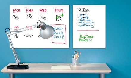 Two Elephants Removable Dry Erase Sheets Set with Marker (7-Piece)