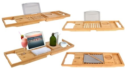 iMounTEK Bamboo Bathtub Tray