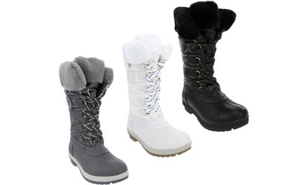 London Fog Women's Nylon Duck Boots