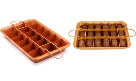 Gotham Steel Brooklyn Brownie Copper Baking Pan