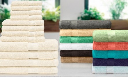 Verona & Velstand 100% Egyptian Cotton Towel Sets (12-Piece) 