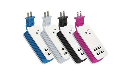 4 Port USB and Single AC Outlet 