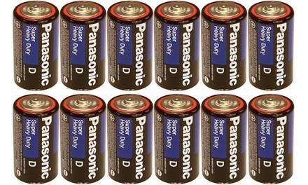 Panasonic Size D Super Heavy Duty Battery 24 PACK.