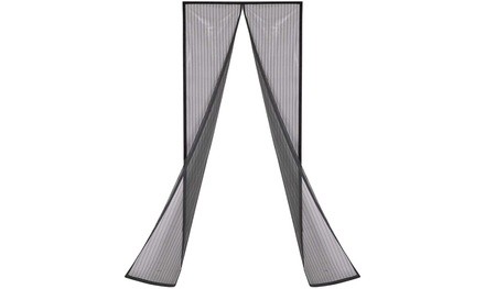 Magnetic Screen Door with Heavy Duty Mesh Curtain and Full Frame Hook&Loop