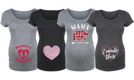 Bloom Maternity: Women's Cute Valentine's Day T-Shirt