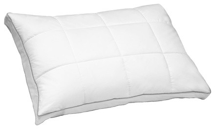 Zurich Quilted Goose Feather & Down Compartment Pillow (1- or 2-Pack)