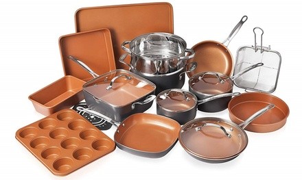 Gotham Steel Nonstick Ti-Cerama Cookware and Bakeware Set (20-Piece)