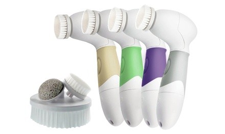 4-in-1 Waterproof Facial and Body Cleansing and Massaging Brushing System