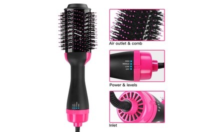 2 in 1 Straightening And Drying Hot Air Brush Straight hair comb Hot Air Styler