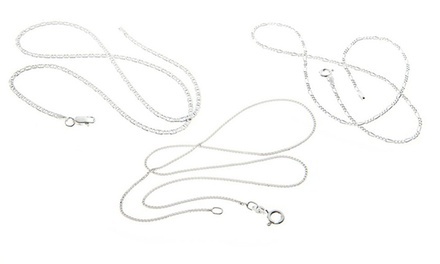 Italian Sterling Silver Chain Necklaces