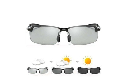 Photochromic Polarized Ultra Light Outdoor Sunglasses 100% UV Protection