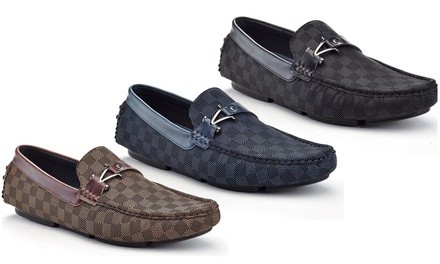 Men's Checker-Board Loafers