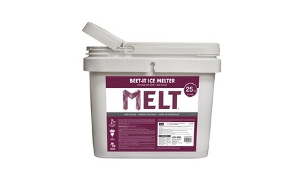 Pet-Safe Premium Ice Melt Made with Beet Extract (25lb Bucket & Scoop)