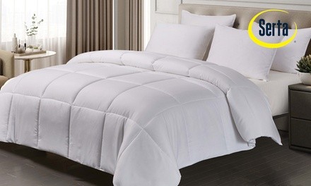 Serta 100% Cotton Goose Feather Down Comforter