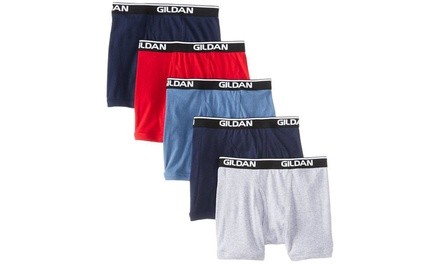 Gildan Men's 100% Ring Spun Cotton Boxer Briefs (4-Pack)