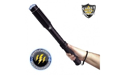 Streetwise Security Mini Barbarian 9,000,000 Volt Stun Gun Baton with Flashlight