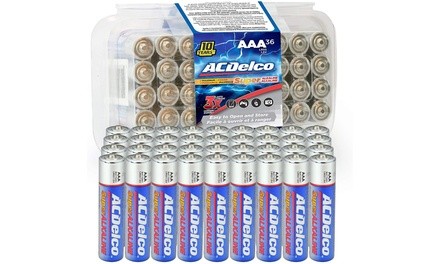 ACDelco AA or AAA Alkaline Battery Set (36-Piece)