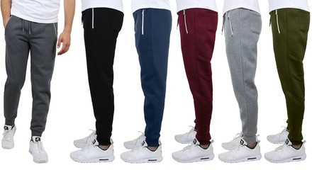 4-Pack: Galaxy by Harvic Men's Fleece Jogger Sweatpants (S-2XL)