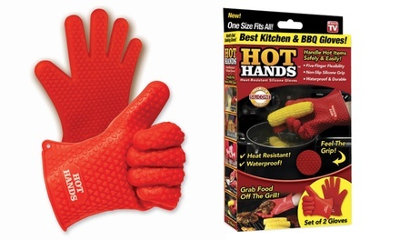 Hot Hands Heat-Safe Grill & Kitchen Gloves (2-Pack)