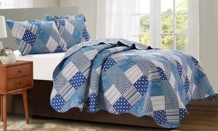 Glory Home Design Geo Quilt Set Collection - Assorted Patterns (3-Piece)
