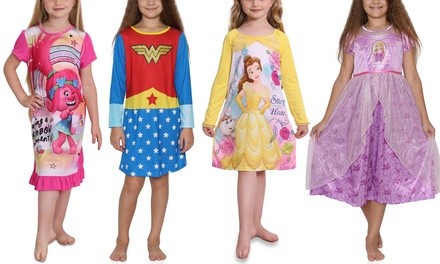 Girls Licensed Pullover Nightgowns