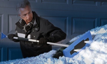 Snow Joe LED Lit 4-in-1 Telescoping Snow Broom. Multiple Options Available