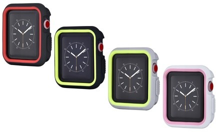 Tough Armor Two-Tone Rugged Bumper Case for Apple Watch Series 1, 2 and 3