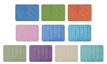 Memory Foam Plush Bath Mat (3-Pack)