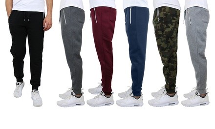 3-Pack Galaxy by Harvic Men's Fleece Jogger Sweatpants (S-2XL)