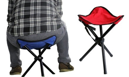 Folding Stool Portable Tripod Seat Triangle Camping Picnic Slacker