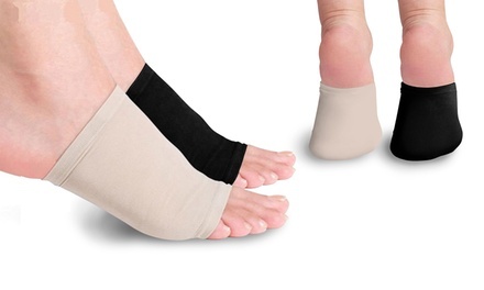 Plantar-Fasciitis Gel-Infused Arch-Support Foot Sleeve (2-Pack)