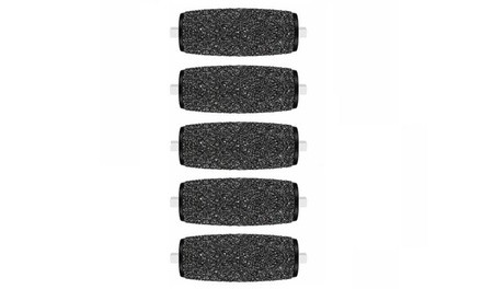 5 Pack Coarse Replacement Roller Heads Compatible W/ Amope Electronic Foot File