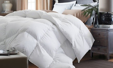 Kathy Ireland Essentials White Goose Feather and Down Comforter