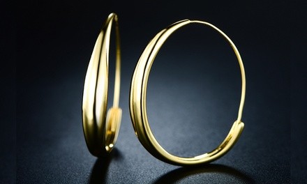 Endless Hoop Earrings in 18K Gold Plating By Euphir