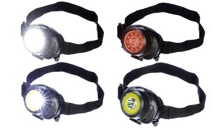 3-in-1 COB and LED Headlamp with Adjustable Headband