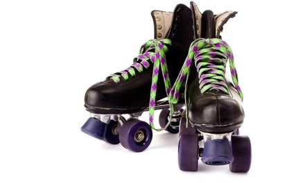 Roller-Skating with Skate Rental, Pizza, and Drinks for Two or Four at Roller Kingdom (Up to 50% Off)