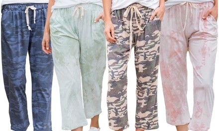 Reflection Women's Printed Drawstring Trousers. Plus Sizes Available.