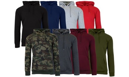 Galaxy By Harvic Men's Fleece-Lined Pullover Hoodie (S-2XL)