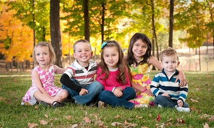 $42.50 for a Family or Children's Photography Package with Prints and Digital File ($364 Value)