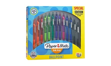 Paper Mate InkJoy 300RT Retractable 1.0mm Ballpoint Pens (25 Count)