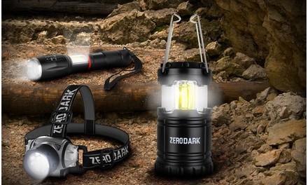 ZeroDark Tactical Set with Flashlight, Lantern, & Headlamp