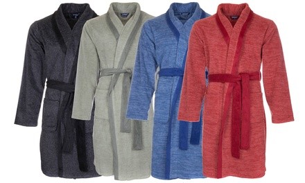 Isotoner Men's Super Soft Jersey Plush Robe