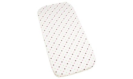 Carter's Super Soft Printed Changing Pad Cover 100% Polyester - Pink/Green Dot