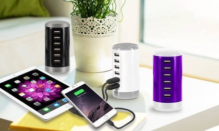 Aduro PowerUp 6 USB Port 30W Smart Charging Tower