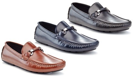 Marco Vitale Men's Mark Comfort Driving Loafers with Buckle