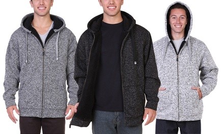 Maxxsel Oscar Sports Men's Sherpa Lined Zipper Hoodie (S-5XL)