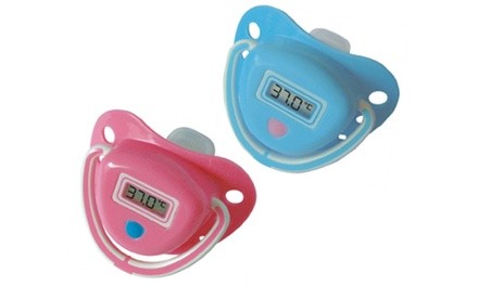 Baby Pacifier Thermometer with LCD Display