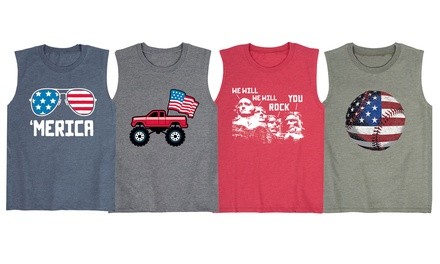 Instant Message: Fourth of July Tank Top for Kids