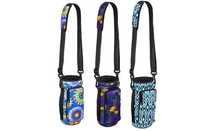 Neoprene Bottle Carrier with Drawstring