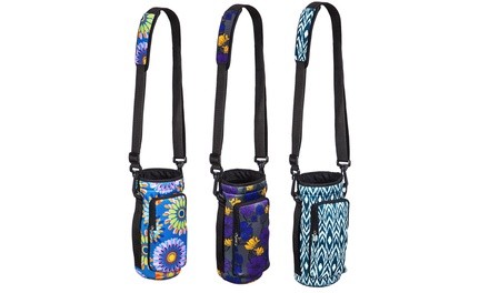 Neoprene Bottle Carrier with Drawstring